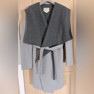 *SOLD*Soia & Kyo Wool Wrap Coat with Hoodie